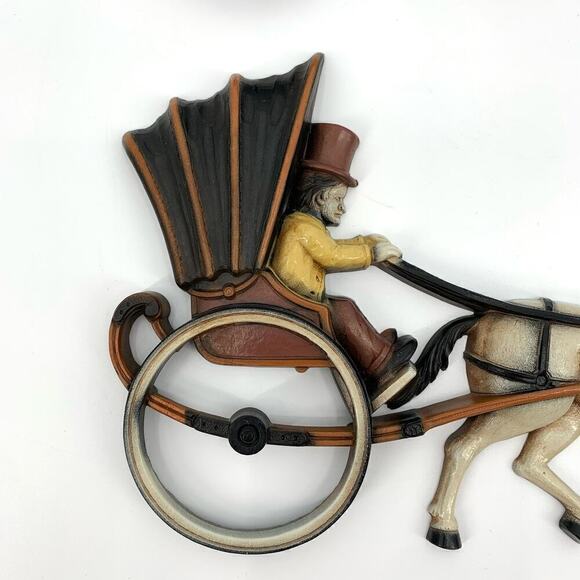 Vintage 1975 Homco Model T and Horse and Buggy Wall Hangings MCM Nostalgia USA - Picture 4 of 15